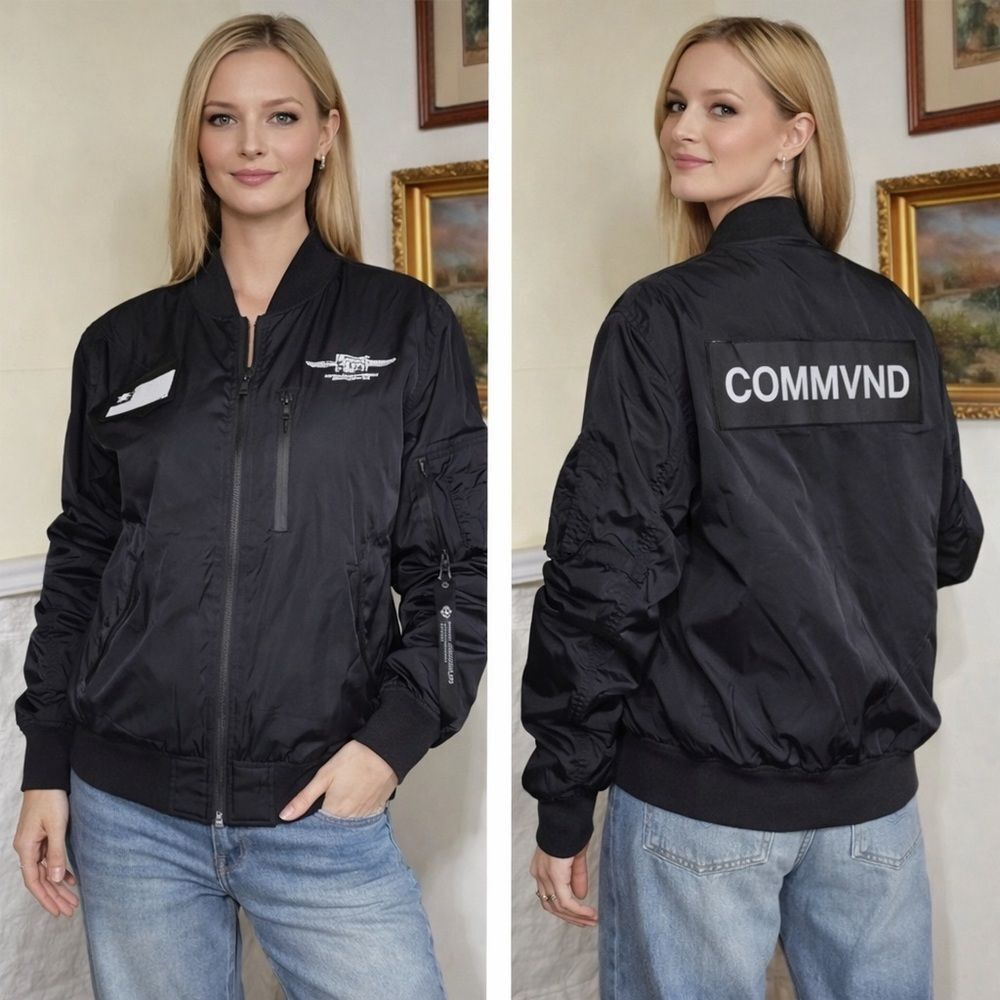 NWOT Alpha Industries - Black Chocoolate - Flyers MA-1 Bomber Jacket Unisex